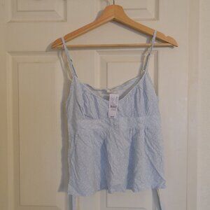 PacSun Light Blue Babydoll Tank Top